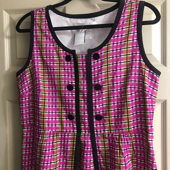 Pink plaid dress. Size XL - Picture 4 of 11